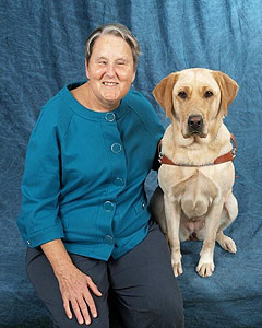 Photo of Nancy Murray and Goldie