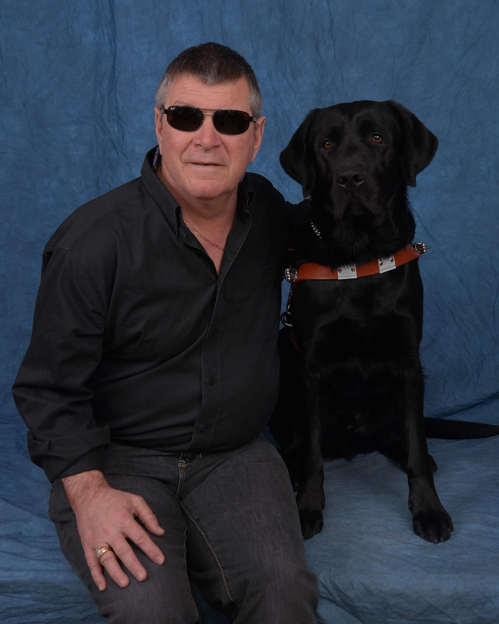 R. Gallant and Guide Dog Gideon