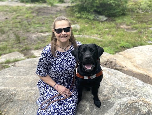 Graduate Anne and guide dog Bronson