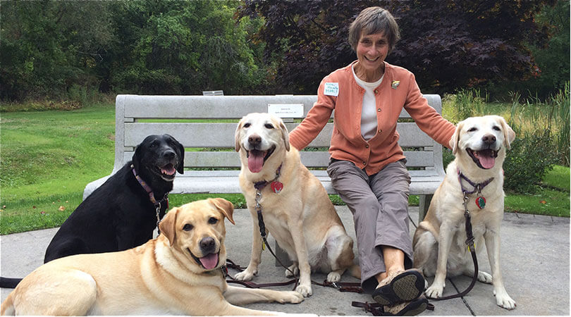Photo of Nina Scriber and dogs