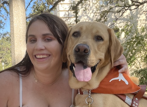 Graduate Brittany and Guide dog Todd