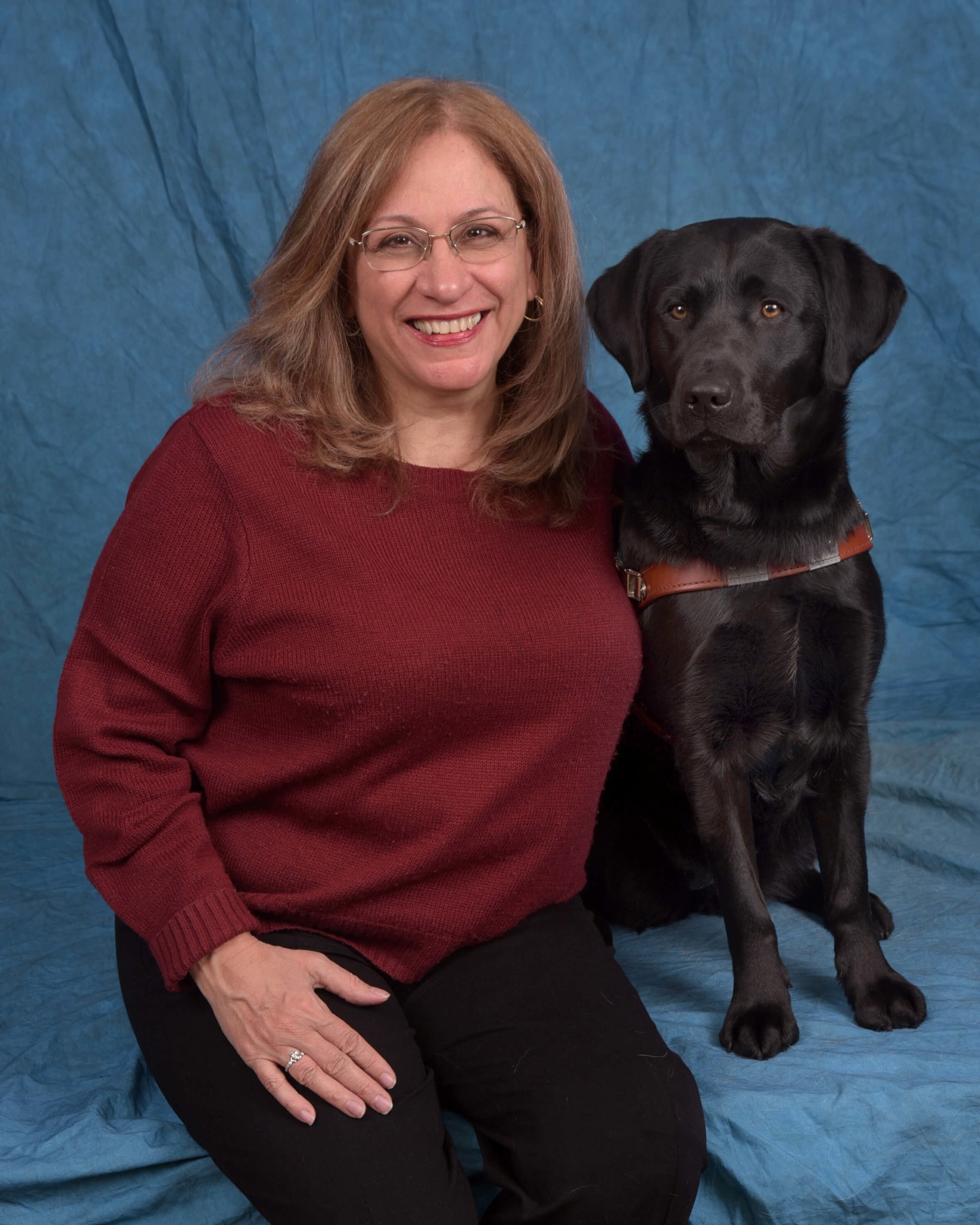 Grad Carmen and Guide dog Susan