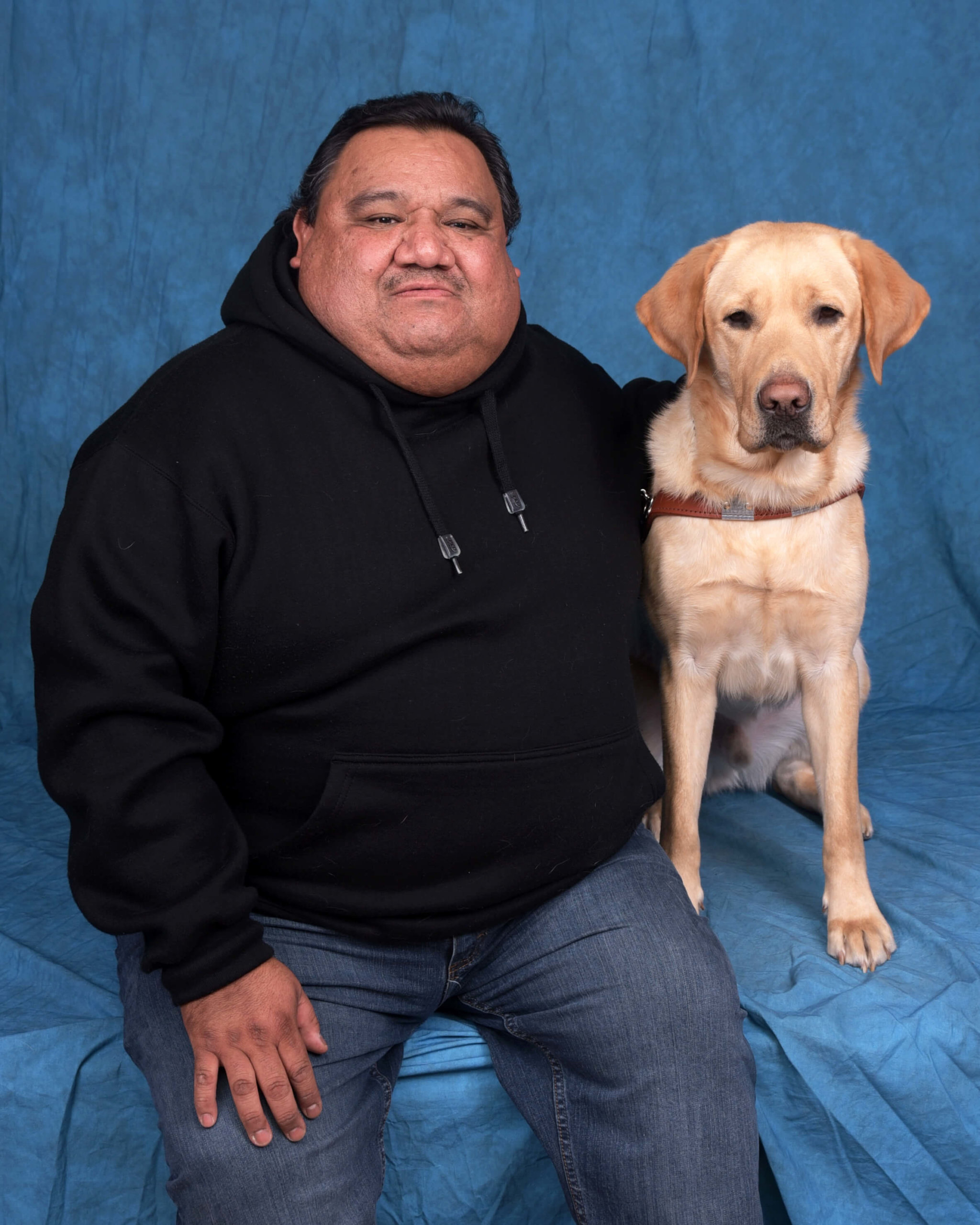 Graduate Jose and guide dog Dex
