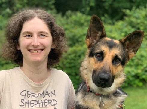 Graduate Jessica and guide dog Nayla