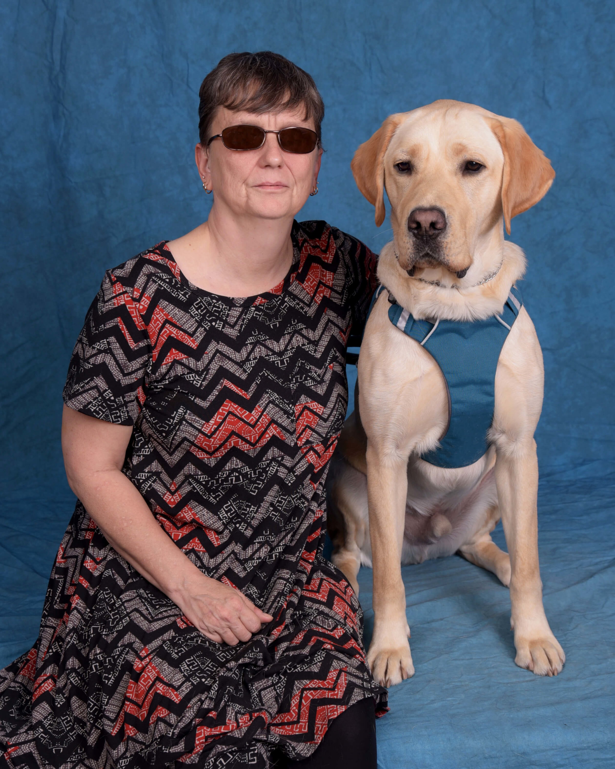 Graduate Kari and guide dog Hershey