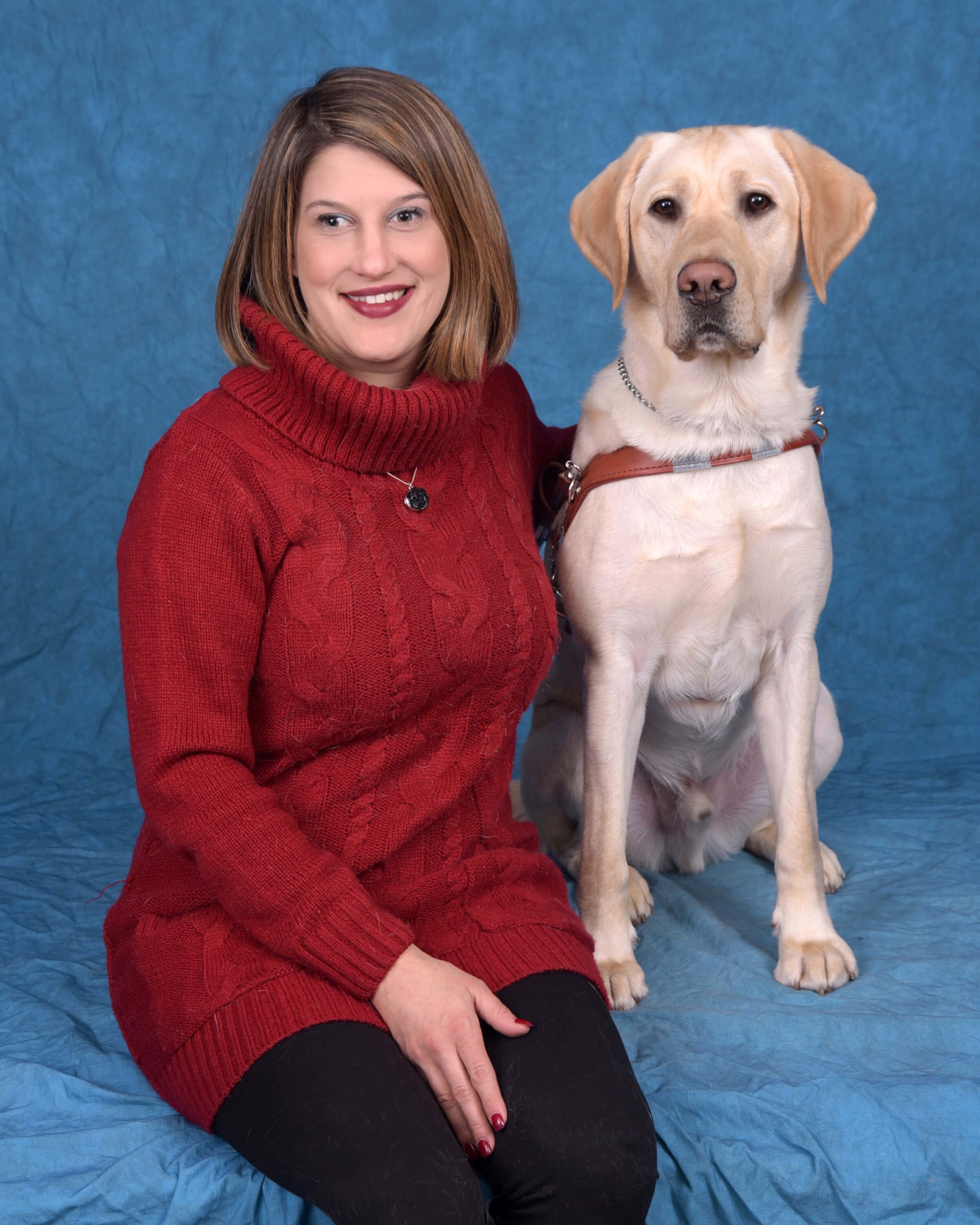 Graduate Kate and Guide Dog Dodger