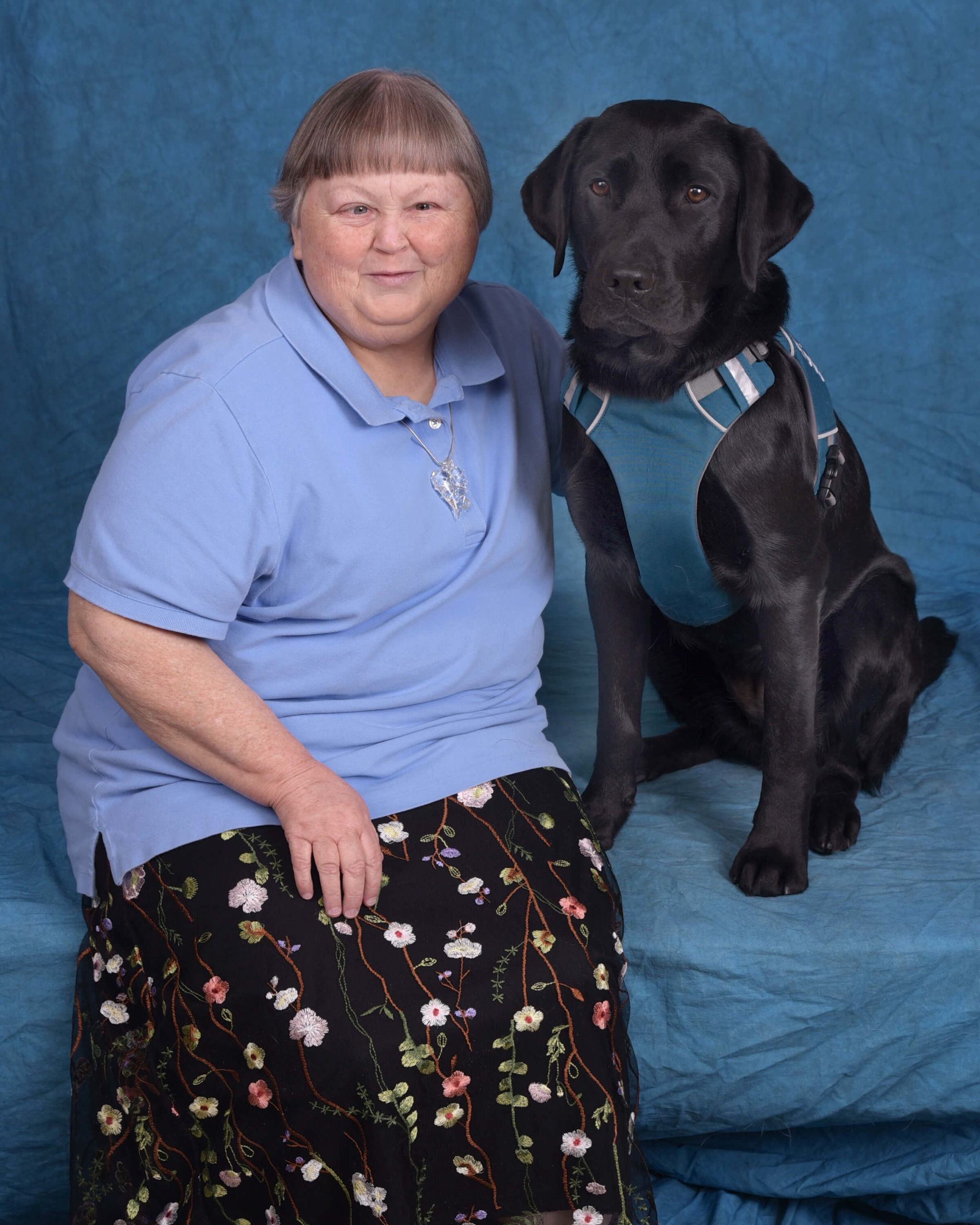 Graduate Lynette and guide dog Hope