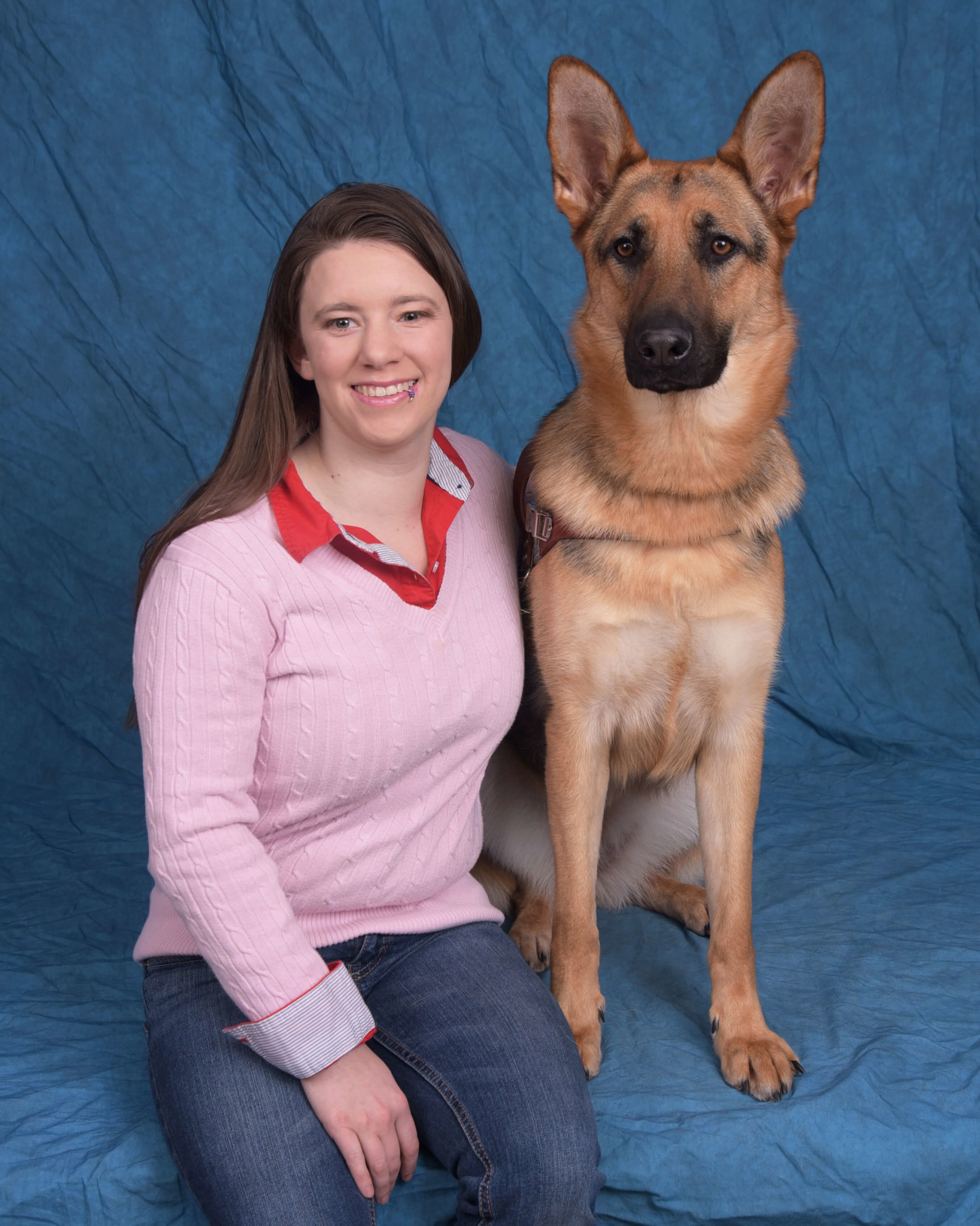 Graduate Meagan and guide dog Henna