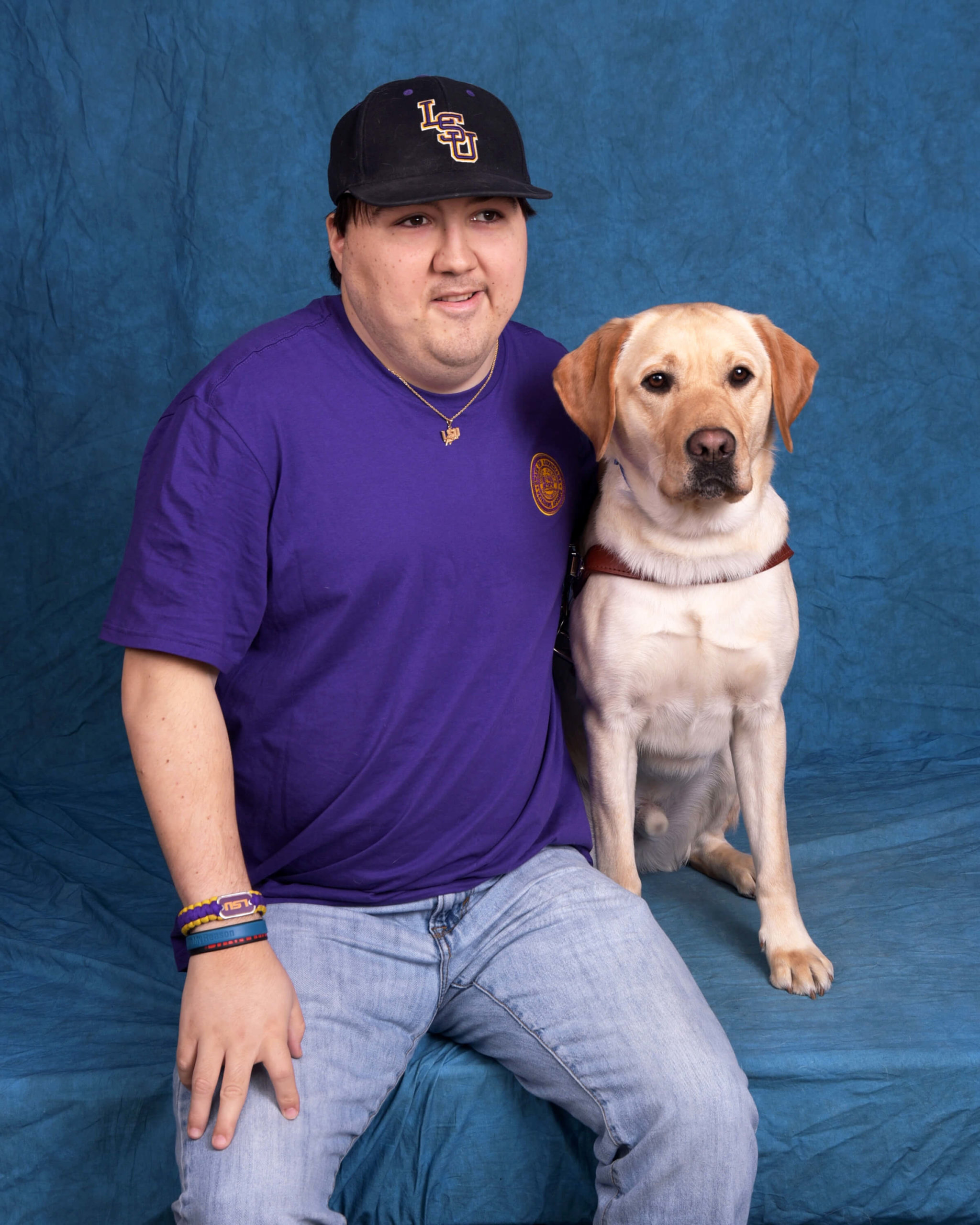 Graduate Noble and guide dog Buckley