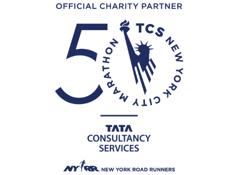 The official logo for charity partners of the 2021 NYC Marathon.