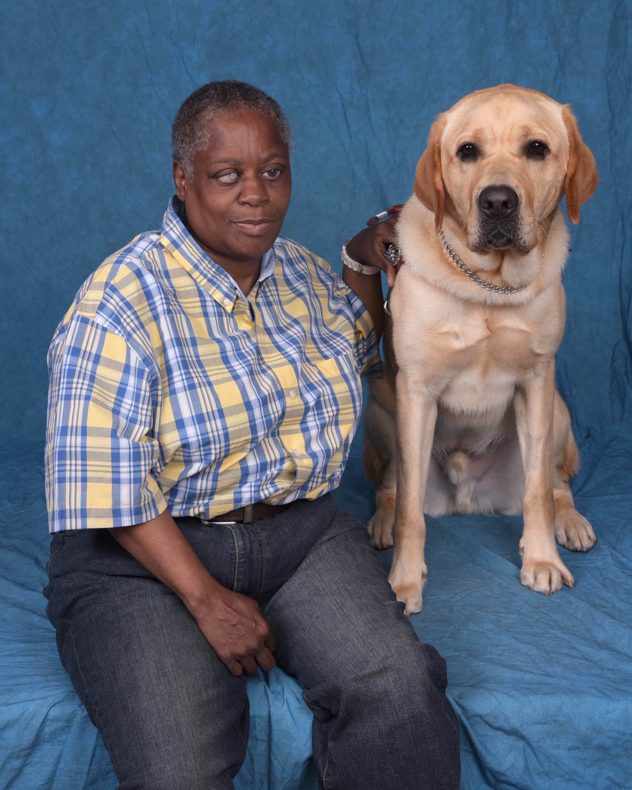 Graduate Phyllis & Guide Dog Leonard
