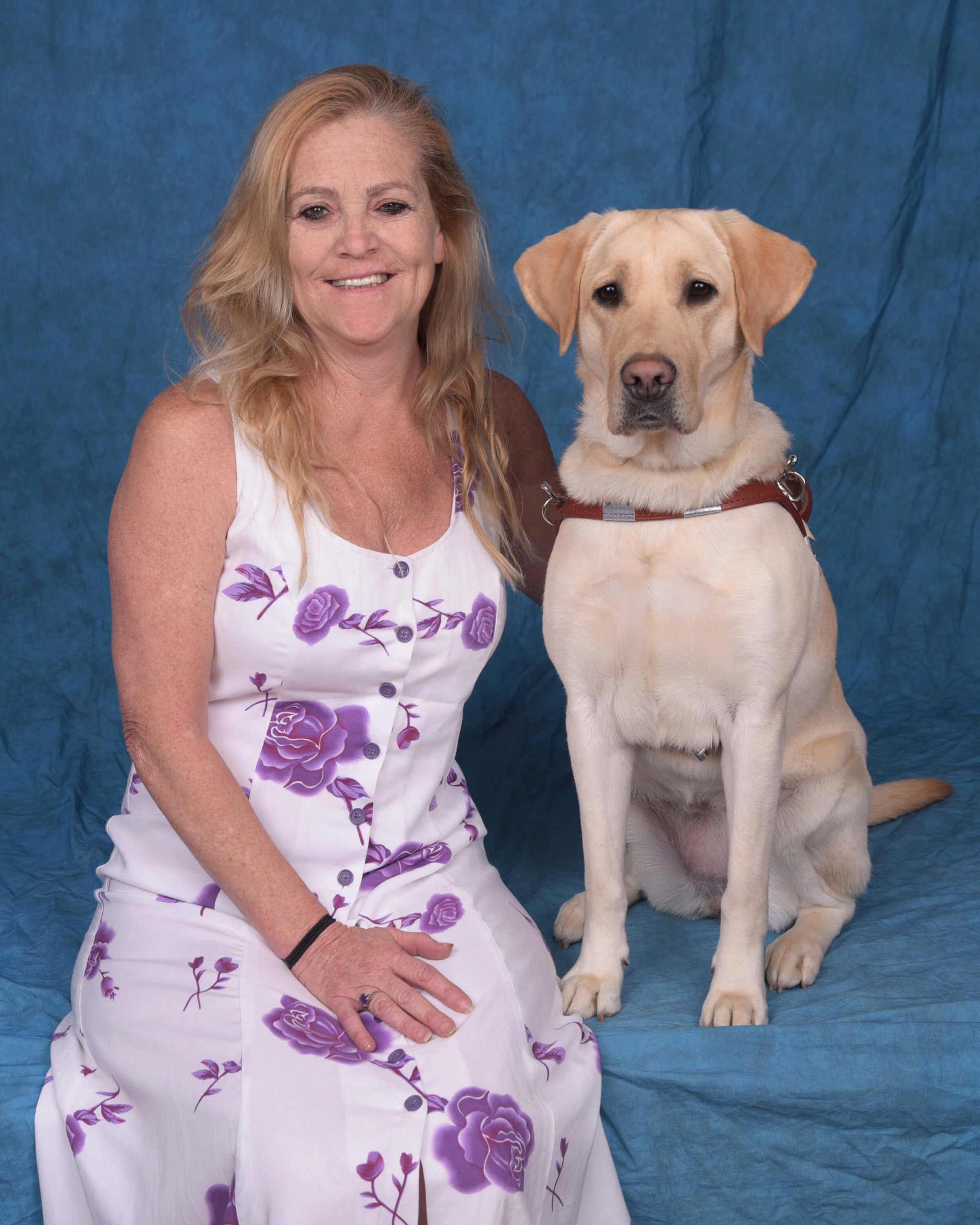 Trish and guide dog Nettie