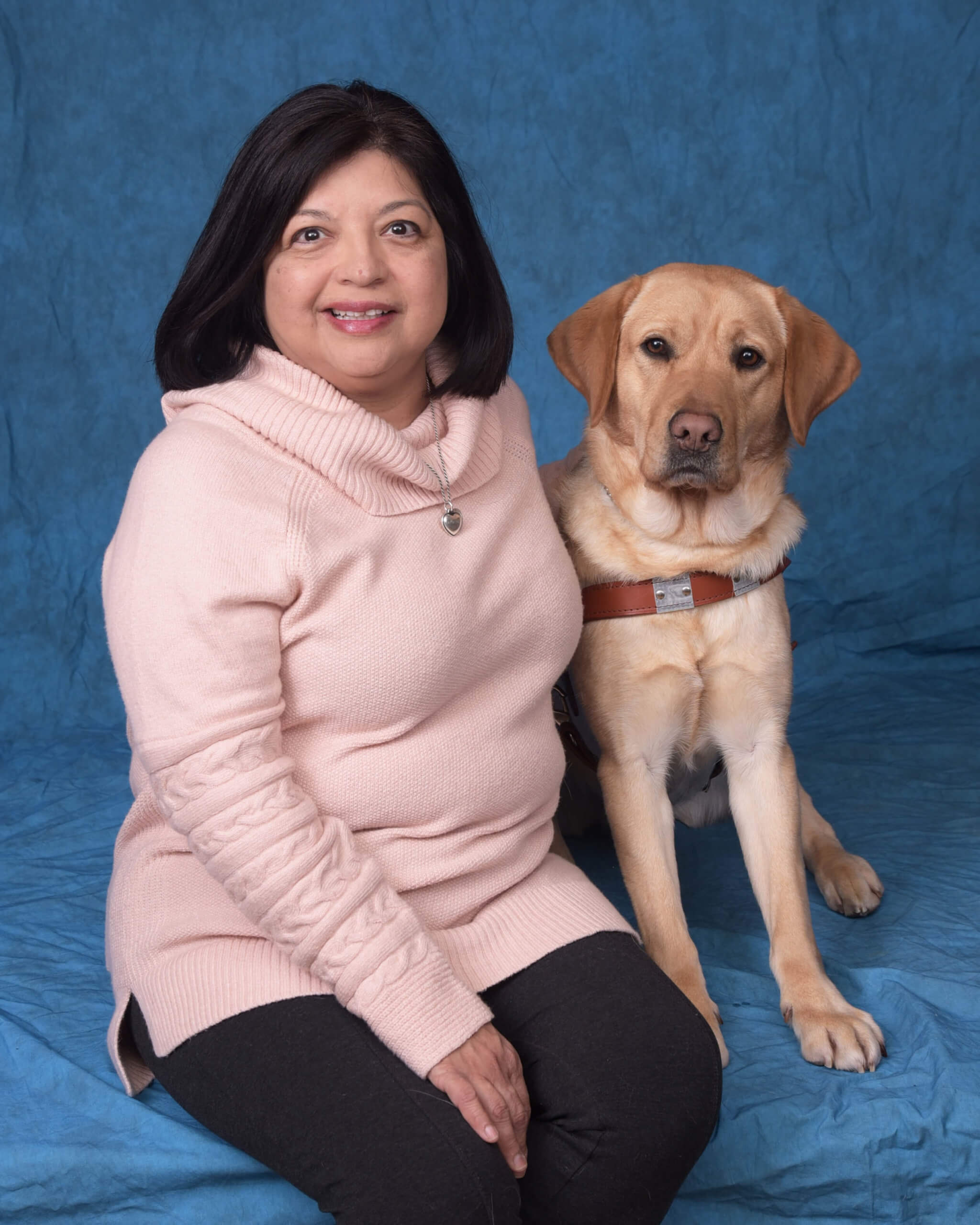 Graduate Patsy and guide dog Newman