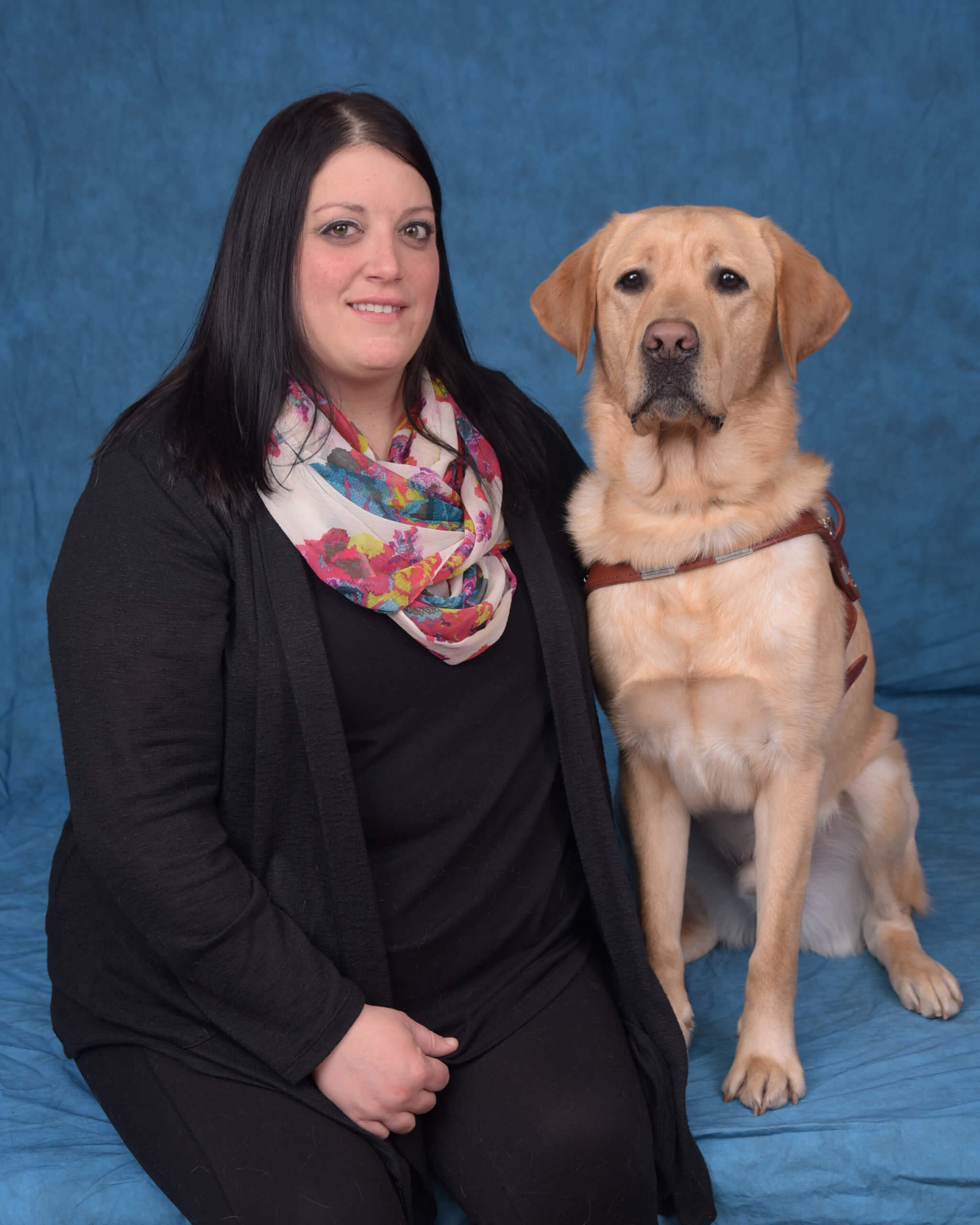 Graduate Rachael and guide dog Dudley