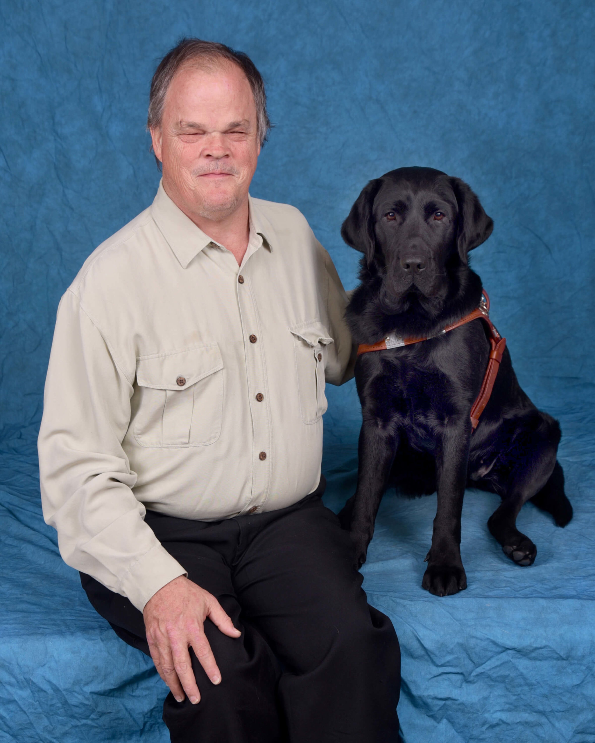 Graduate Robert and Guide Dog Annabelle