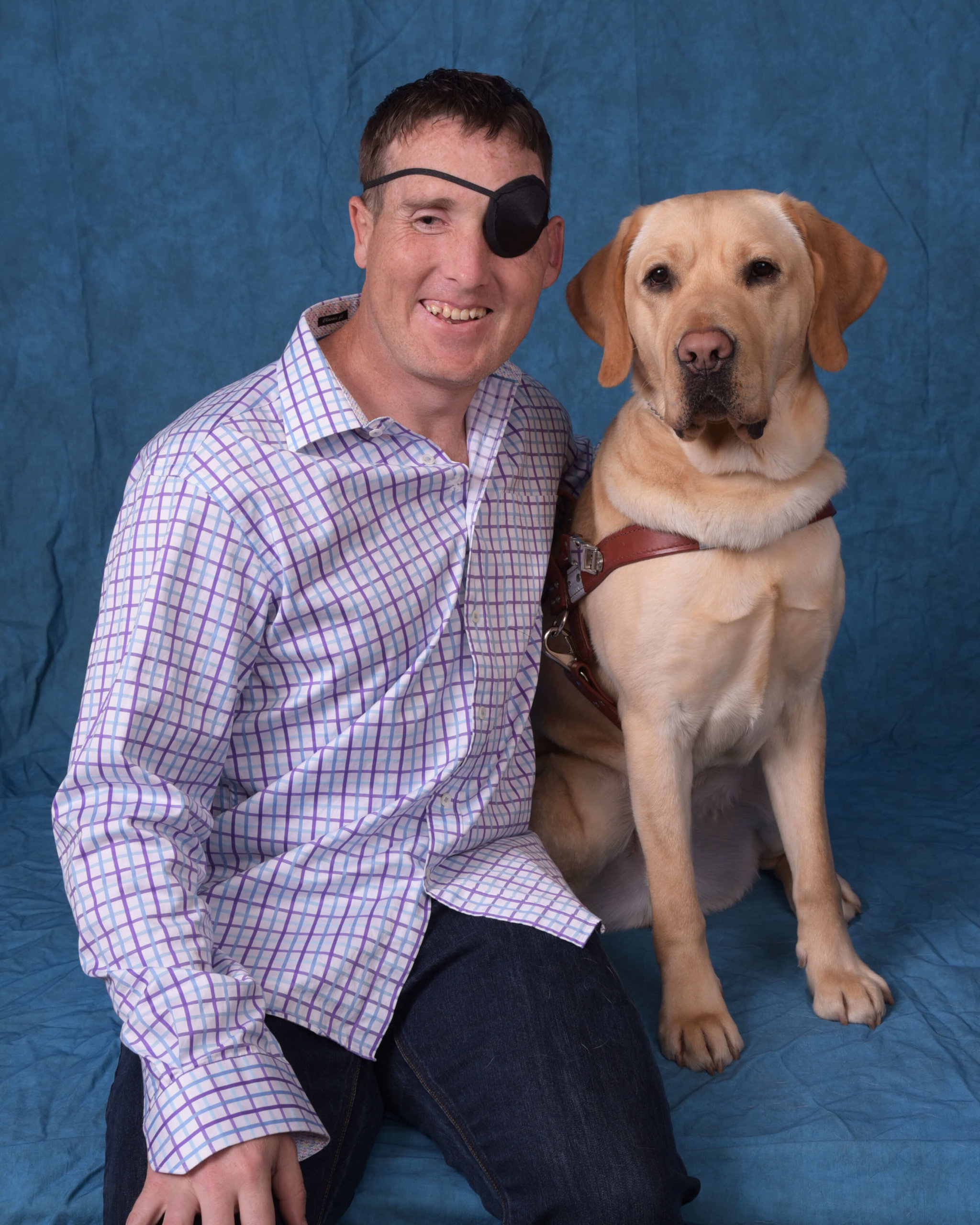 June graduates Tanner & guide dog Wes