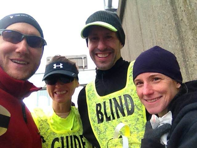 NYC Marathon 2014: Michael, Amy, Tom and Mendy at the finish