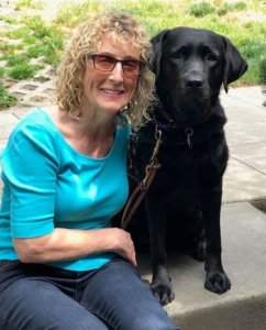 Grad Wendy and Guide Dog Okra
