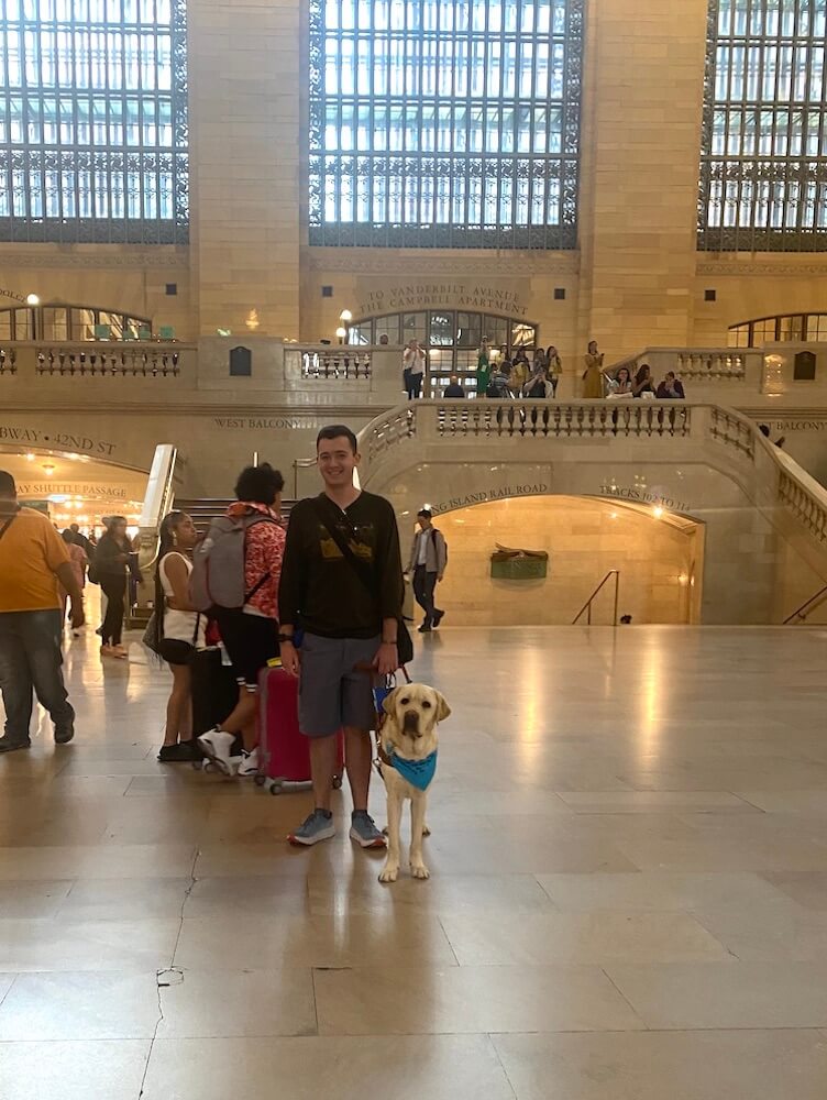 Jack and Laredo stand in the Main Concourse of Grand Central Station