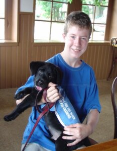 Dan and puppy Pongo - 2005