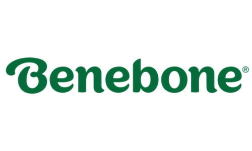 Benebone in green font