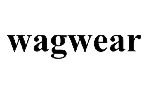 Wagwear in lower case black
